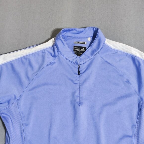 Adidas ClimaCool Active wear polo shirt women's M light purple short sleeve - Picture 2 of 13